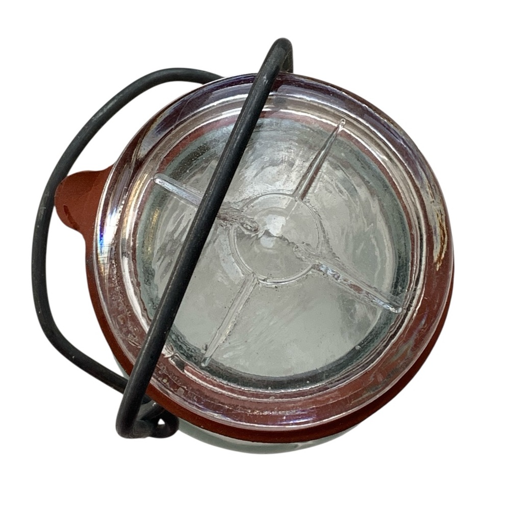 Kearns Gorsuch Lightening Jar 1776 Wire Bale Glass Storage Jar Farmhouse Decor - Picture 4 of 10